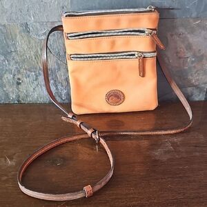 Orange Nylon Dooney Crossbody Bag